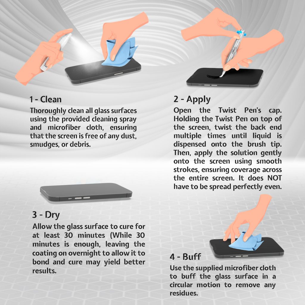 TWIST PEN Liquid Glass Screen Protector Brush On Nano Protection for ...